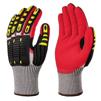 BENCHMARK BMG234 Impact Work Gloves Superior Cut Protection Construction , Demolition