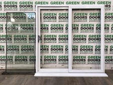UPVC PATIO SLIDING DOORS EXTERNAL SLIDERS WHITE DOUBLE GLAZED PLASTIC PVC EXTERI