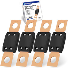 200 Amp MEGA AMG Fuse Set - 4 High Current Bolt-On Fuses for Vehicles and Equipm