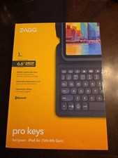 ZAGG Pro Keys Wireless Keyboard Case for Apple iPad Air 10.9" 4th/5th Gen - NEW