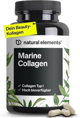 Marine Collagen   180 Kapseln   1.000mg hydrolisiertes Kollagen pro Tagesdosis  