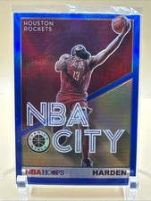 2019-20 Panini NBA Hoops Premium Stock - Nba City James Harden #9 Blue