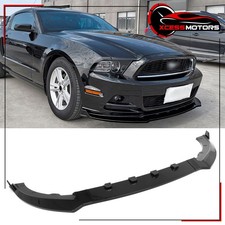 Fits 2013-2014 Ford Mustang V6 Gt Ikon Style Front Bumper Lip Gloss Black 3pcs Fits 2013-2014 Ford Mustang V6 Gt Ikon Style Front Bumper Lip Gloss Black 3pcs
