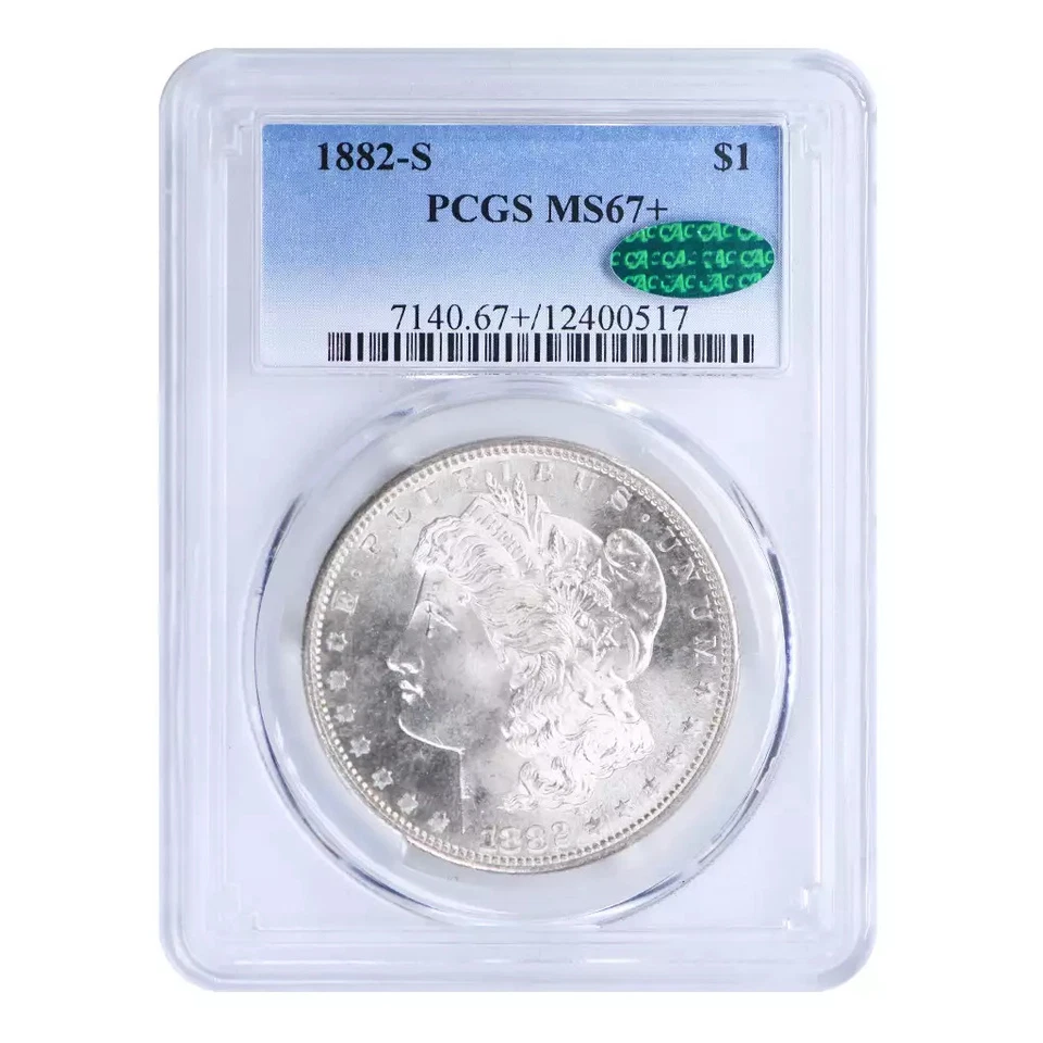 1882-S Morgan Dollar PCGS MS67+ CAC - Image 3 of 4