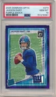 JAXSON DART 2025 DONRUSS OPTIC RC PURPLE SHOCK PRIZMS GIANTS SP PSA 10 GEM MINT
