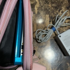 Nintendo 3DS Handheld System Aqua Blue 5 Games Charger 2GB Memory Card Case