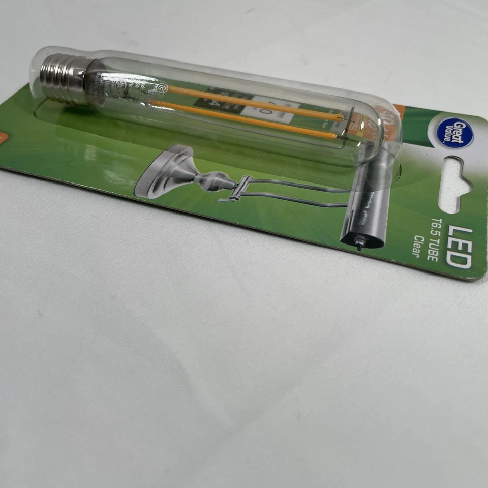 Great Value T6.5 Tube 4.5W LED Soft White 450 Lumens Light Bulb 40W Equivalent - Image 4 of 4