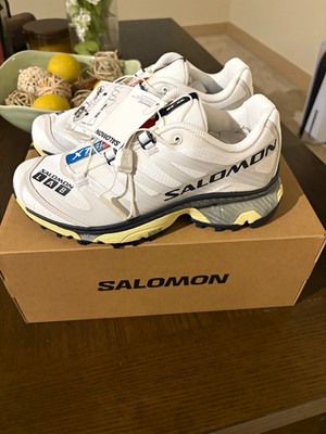 Salomon S/LAB XT-4 OG Trail Hiking Shoes White/Blue/Red Women s US 6.5
