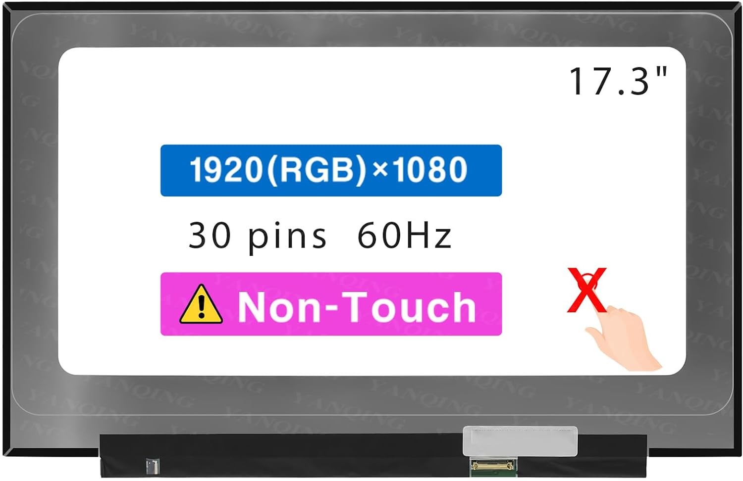 17.3" LCD Screen for HP ZBOOK Fury 17 G8 FHD 30pin Non-Touch Display