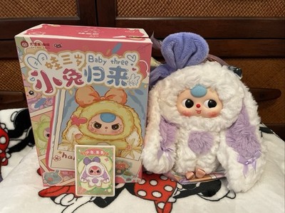 Baby Three BB3 White Plush Bunny Rabbit Happy Day Pendant | eBay