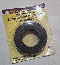 ProMAG Magnetic Tape 1" x 10' Roll Item 12345 Made In USA Label Toolbox Cabinet
