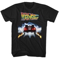 Back To The Future Tail Lights Kurzarm Herren T-Shirt Baumwolle