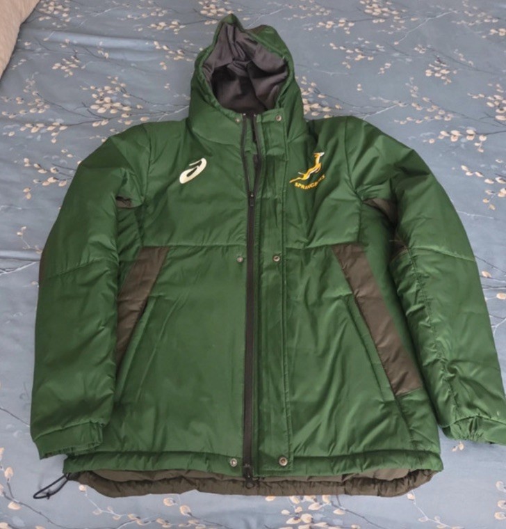 Springbok South Africa SA Rugby Jacket Coat ASICS New Without Tags