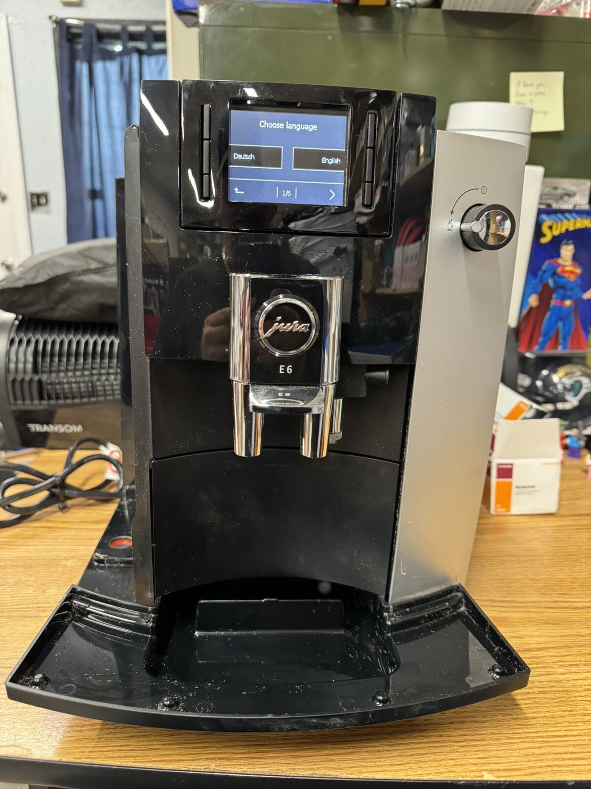 JURA E6 Coffee And Espresso Machine Piano Black AS IS PARTS REPAIR