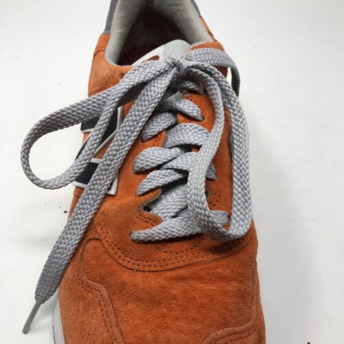 Tenis New Balance 1400 X J 2011 doble para hombre 7 cordones de cuero naranja oxidado - Imagen 10 de 20