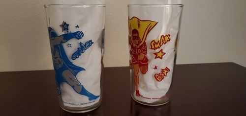 1966 Vintage Batman & Robin PROMO Drink Glasses + BONUS GLASS - Picture 4 of 12