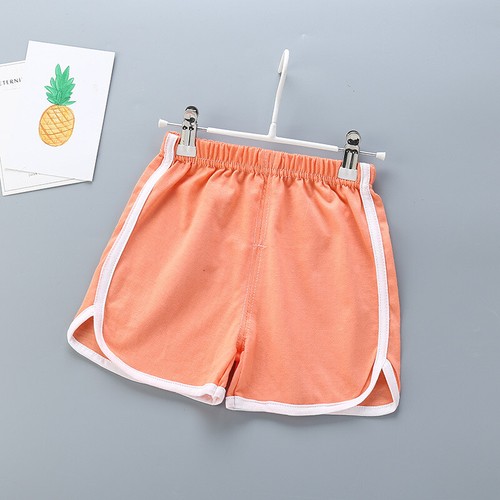 Summer Children's Loose and Casual Cotton Solid Color Sports Elastic Shorts - Picture 53 of 67