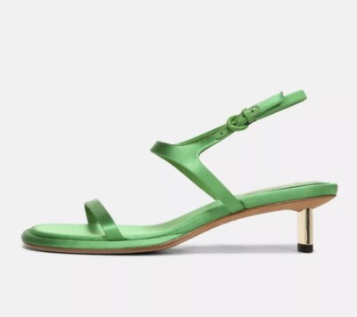 Vince Ester Sandals Size  9.5 Garden Green Minimalist Designer NEW