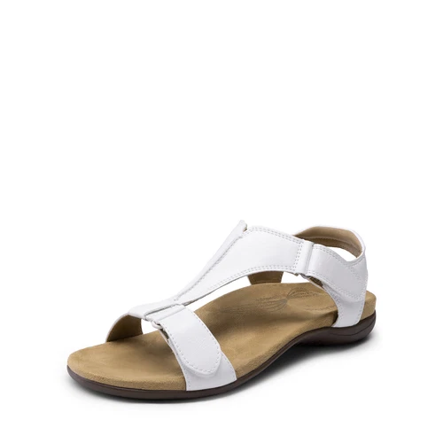 Sandalias planas para mujer soporte para el arco correa en T ortopédicas verano playa zapatos informales - Imagen 50 de 54