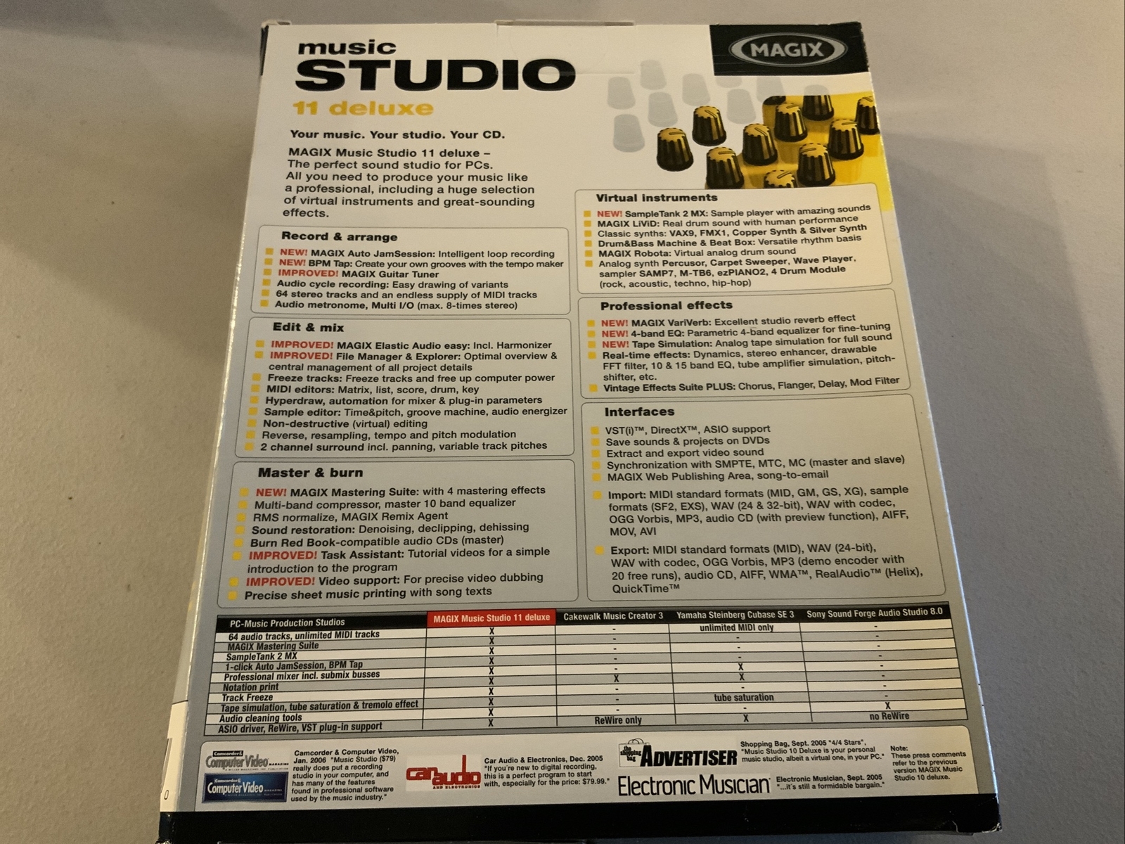 Magix Windows Xp Rar Magix Music Studio 11 Deluxe for Windows PC, Music Software New in Box
