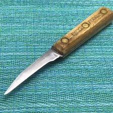 Vtg Ekco Forge Paring Peeling Kitchen Knife 3" Blade Wood Handle USA G7503