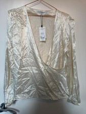 Lk bennet will cream wrap shirt XXl Size 16