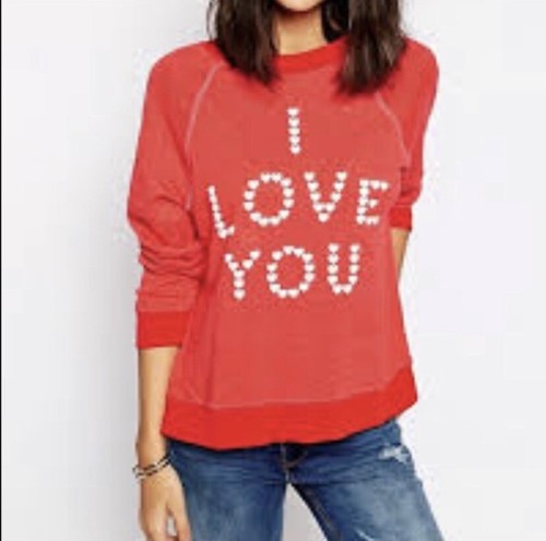 Wildfox light weight sweatshirt - size small - red/white - Picture 2 of 7
