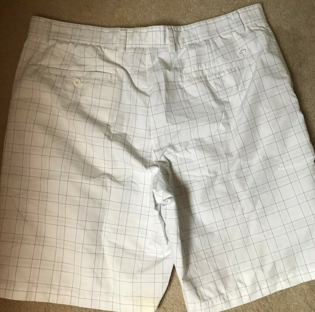 Bolle Golf Tech Mens Shorts White checkered Size W40 | eBay