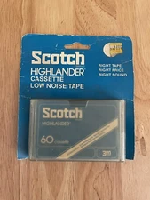 Vintage SCOTCH HIGHLANDER C-60 Compact Cassette Tape NOS New Old Stock SEALED