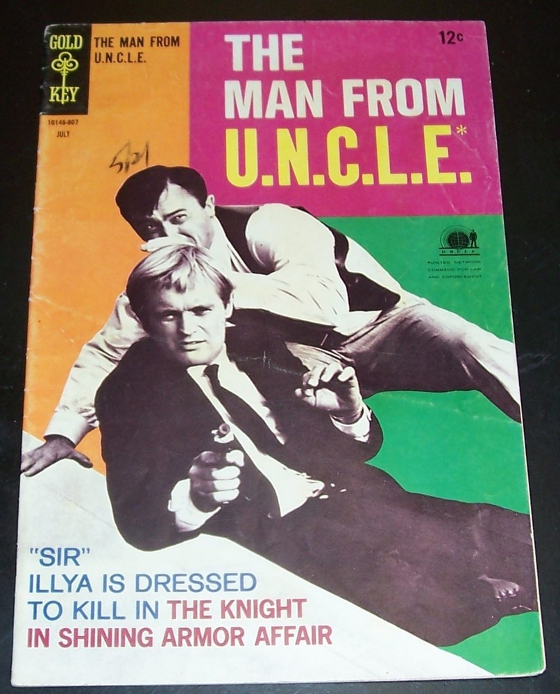 1968 MAN FROM U.N.C.L.E. #19 FNVF Gold Key Comic Bag & Board Combined Shipping