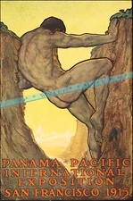 1915 Panama Pacific Expo Poster California Vintage Poster Print Retro Style Art