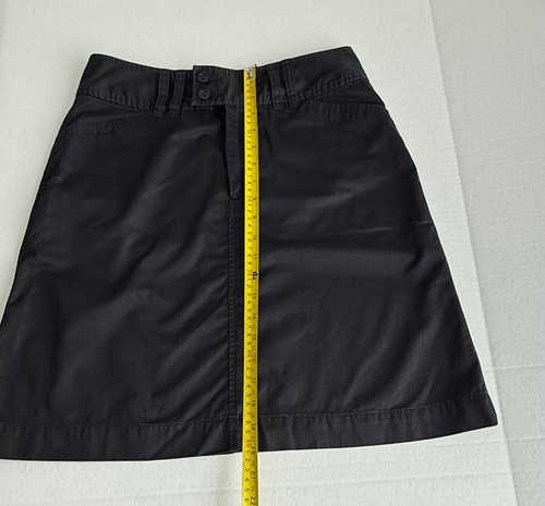 Gap Damen knielang schwarz Baumwolle Freizeit Rock Vorder-/Gesäßtaschen Größe 4 - Bild 9 von 9