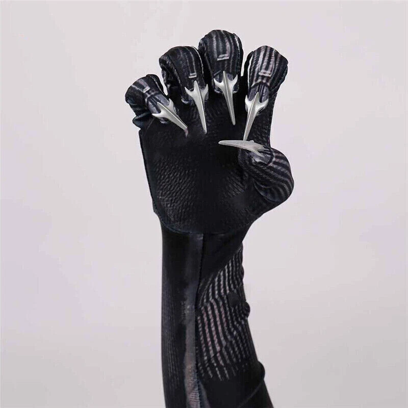 Black Panther Gloves Claws Cosplay Costume Props Adult/Kid Wearable Marvel 1PAIR - Image 2 of 4