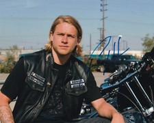 CHARLIE HUNNAM signed autograph 20x25cm SONS OF ANARCHY in person autograph ACOA