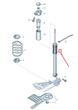 New SKODA KAMIQ Rear Gas Shock Absorber 2Q0513049BT NO IMPORT DUTIES TO 🇺🇸
