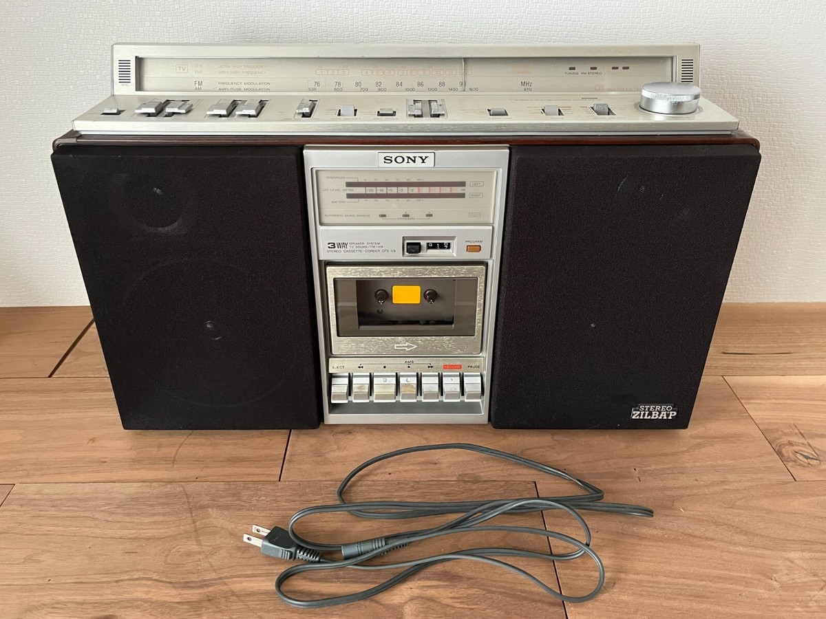 SONY ソニー CFS-V8 ステレオ ラジカセ カセットコーダー ZILBAP