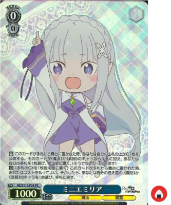 Weiss Schwarz card RZ/S116-P04 PR Emilia Re Zero Japan