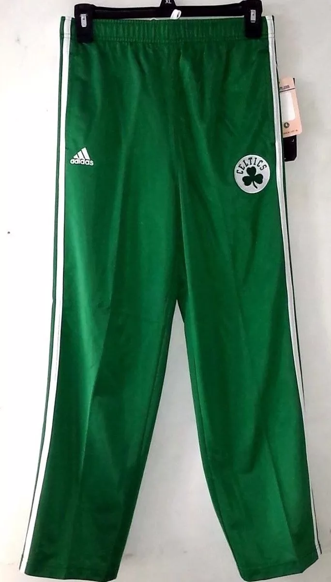 adidas, Pants, Adidas Boston Celtics Nba Basketball Warm Up Striped Green  Black Pants