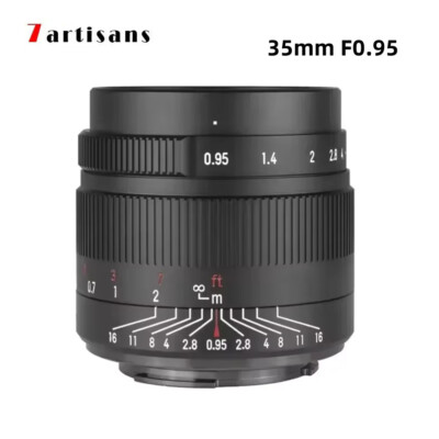 7Artisans 35mm F0.95 Manual Lens for Sony Canon Nikon Fujifilm M4/3 mount Camera