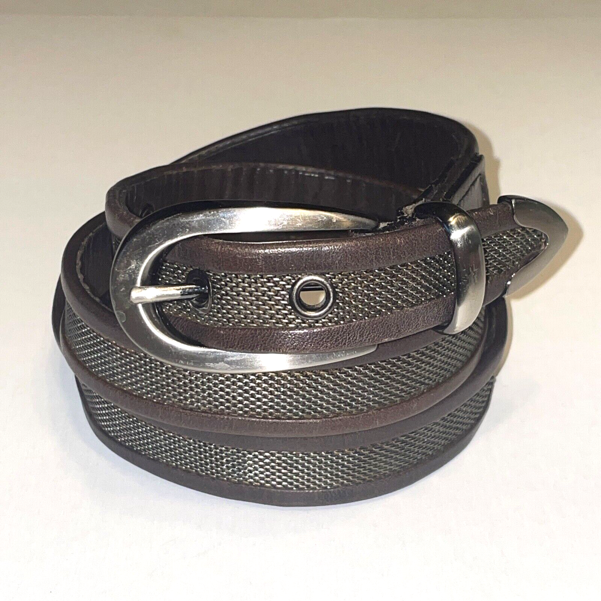 olga santini belt 2000s Y2K Olga Santini Black Genuine Leather belt... | Depop main image 3