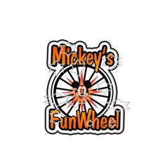 Disney Mickey's FunWheel Title kgk Premade Scrapbook Page Paper Piece die cut