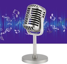 Microphone Vintage Look Old Style Vocal Classic Retro Studio Stage Voice