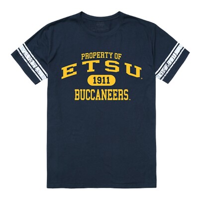 East Tennessee State University Buccaneers ETSU Logo Property Football T-Shirt 