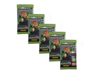 Panini Minecraft 2 Trading Cards Time To Mine   5x  Booster