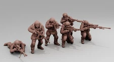 Turnbase Miniatures Ultra Modern Russian PMC Infantry Zona Alfa Spectre 28mm 3D