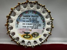 Garden Prayer Decorative Scalloped Souvenir  Fort Atkinson Wisconsin