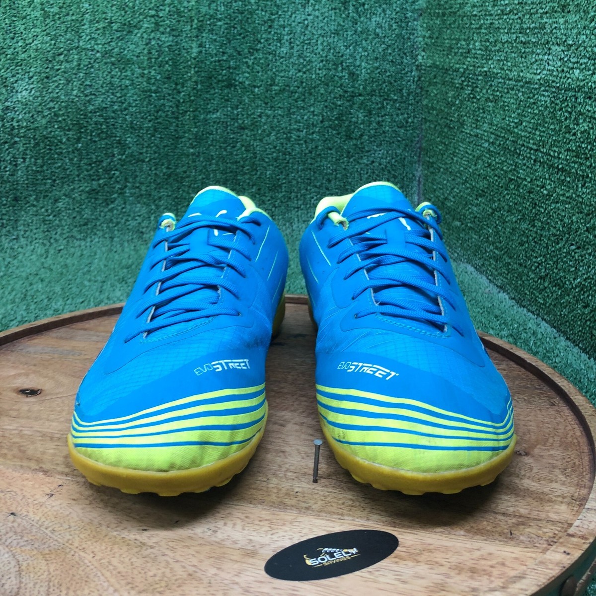 Puma Men evoStreet 1 Indoor Soccer Shoes Sneakers Blue Atomic