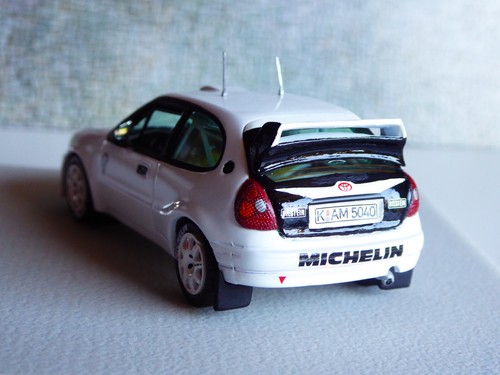 CUSTOM 1/43 Vitesse - Skid Toyota Corolla WRC 1998 Plain Body White - Imagen 10 de 20