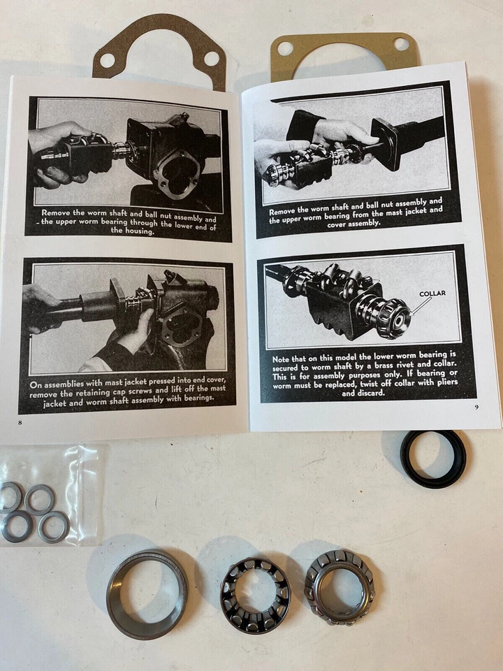 KIT DE RECONSTRUCCIÓN DE CAJA DE DIRECCIÓN CAMIÓN CHEVY GMC 1947 1948 1949 1950 1951 1952 1953 54 Foto 3 de 4