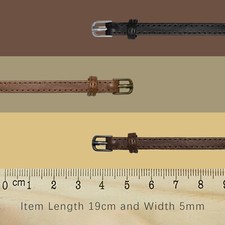 1/6 Scale Micro Leather Belt Length 20cm and Width 5mm 12" Figure 868788